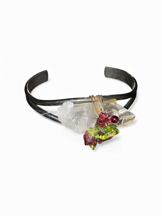 Stone and Copper Bracelet