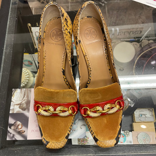 Tory Burch Horse Head Heels Sz 6.5
