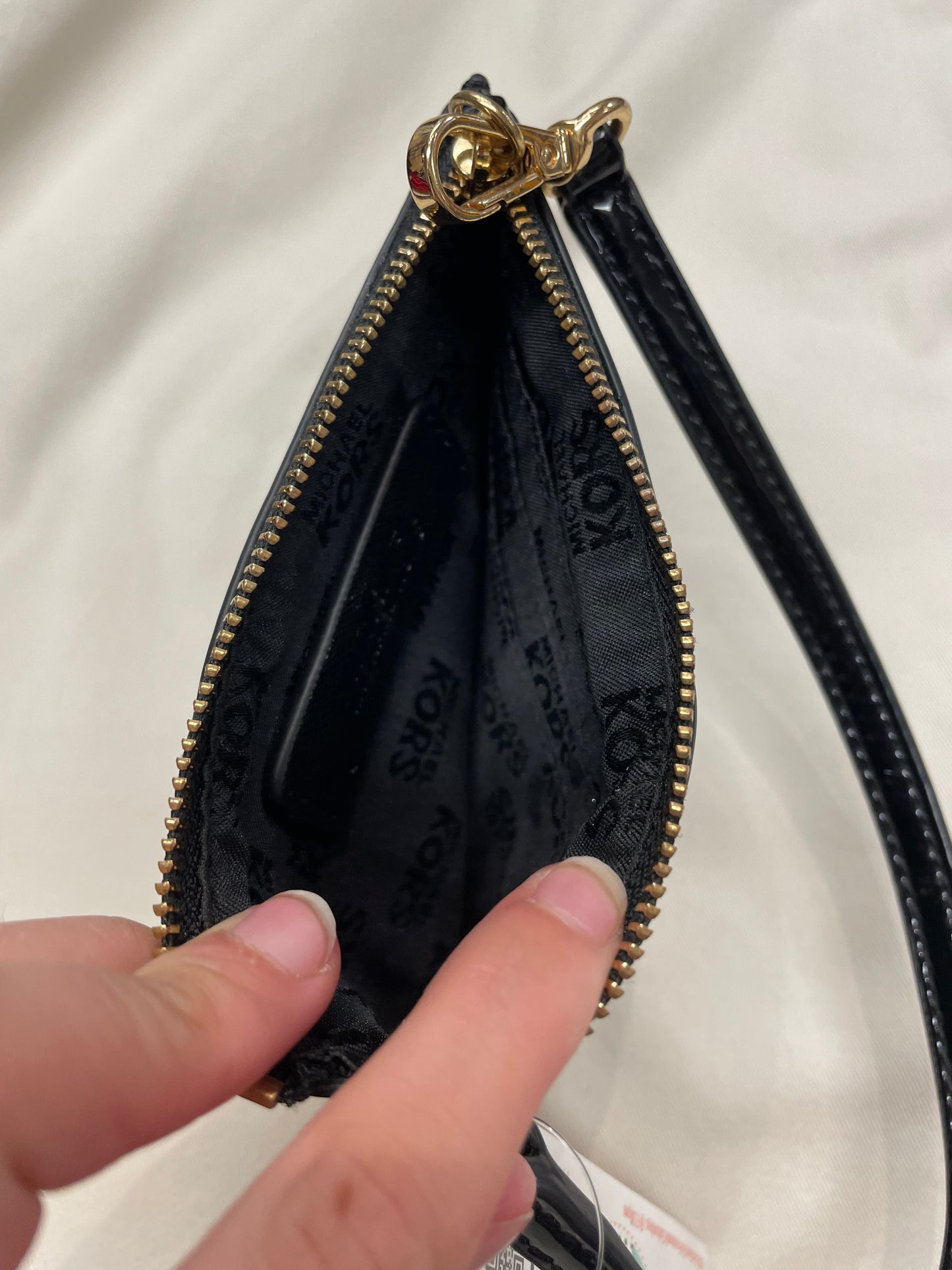 Michael Kors Shiny Black Pouch