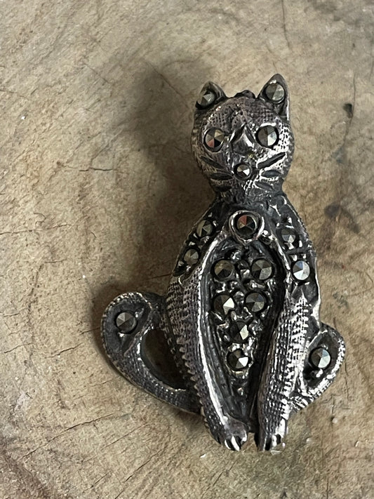 Silver Cat Pendant