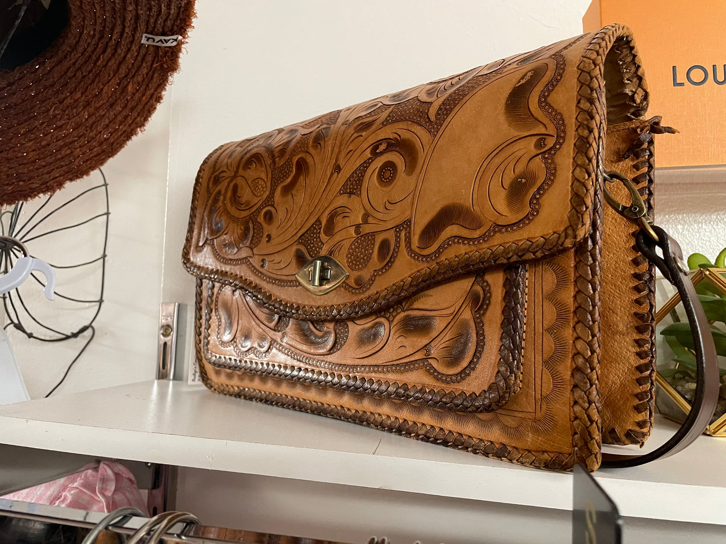 Vintage Tooled Bag
